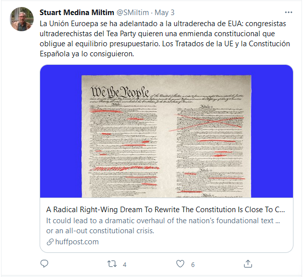 Tweet by Stuart Medina Miltim