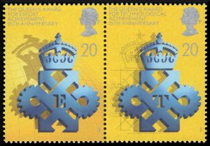 Queen’s Awards for Export and Technology stamps